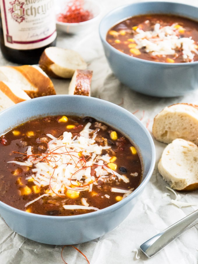 Smoked Beer Chili con Carne | Plated Cravings