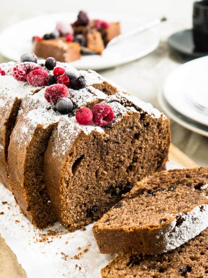 This Dark Chocolate Red Wine Cake is probably the most baked cake in our family! Perfect combination of red wine flavors and chocolate. 