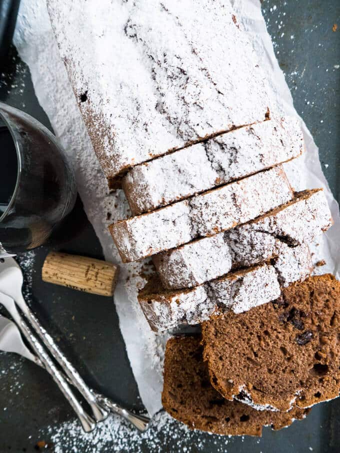 This Dark Chocolate Red Wine Cake is probably the most baked cake in our family! Perfect combination of red wine flavors and chocolate. 