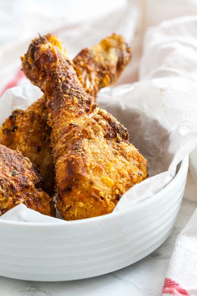 AirFryer Chicken Drumsticks Plated Cravings 6