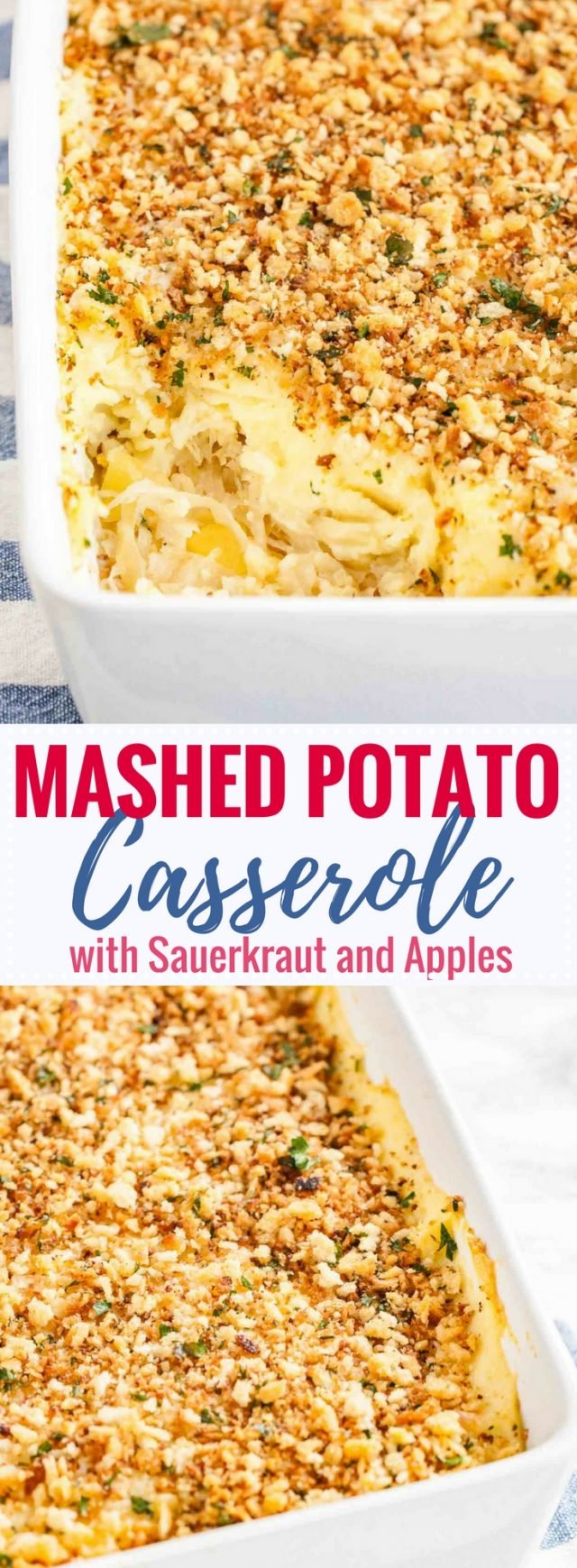 Sauerkraut Mashed Potato Casserole Plated Cravings