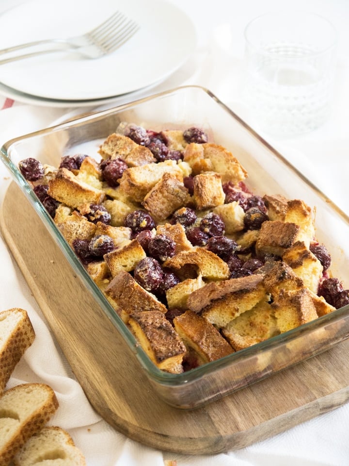 Cherry French Toast Casserole | Plated Cravings