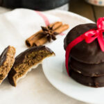 German Gingerbread or Lebkuchen is a very popular sweet treat during Christmas time in Germany! These Elisenlebkuchen are made with ground nuts and a gingerbread spice mixture which gives them their special flavor.