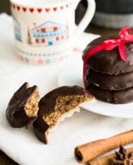 German Gingerbread or Lebkuchen is a very popular sweet treat during Christmas time in Germany! These Elisenlebkuchen are made with ground nuts and a gingerbread spice mixture which gives them their special flavor.