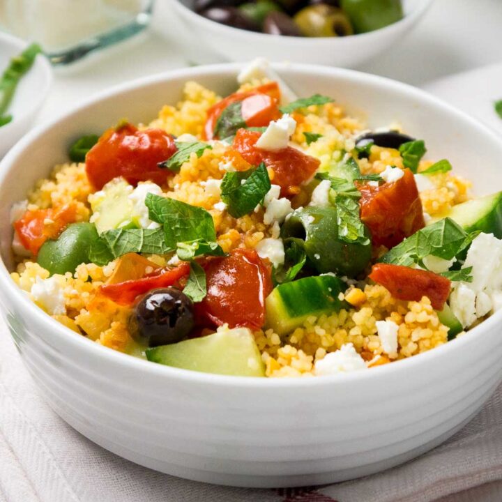 20-minute Greek Couscous Salad - Plated Cravings