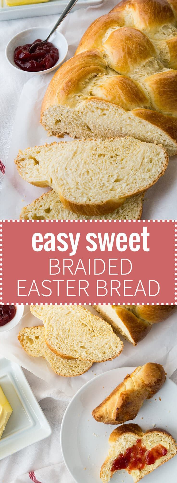 Easy Sweet Braided Easter Bread w/ lime and heavy cream