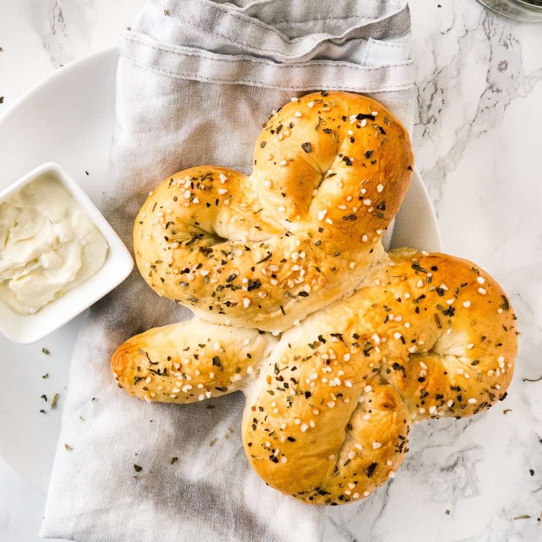 St. Patrick's Day Shamrock Bread - Plated Cravings