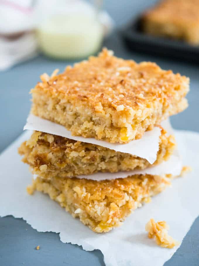 Tropical Coconut Squares Plated Cravings