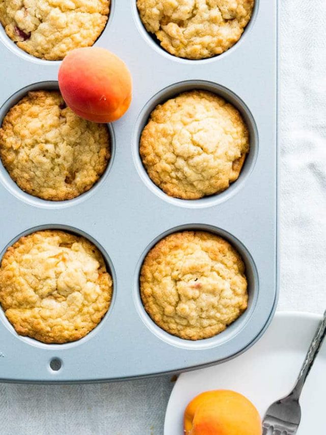 Skinny Oatmeal Apricot Muffins (refined sugarfree) Plated Cravings