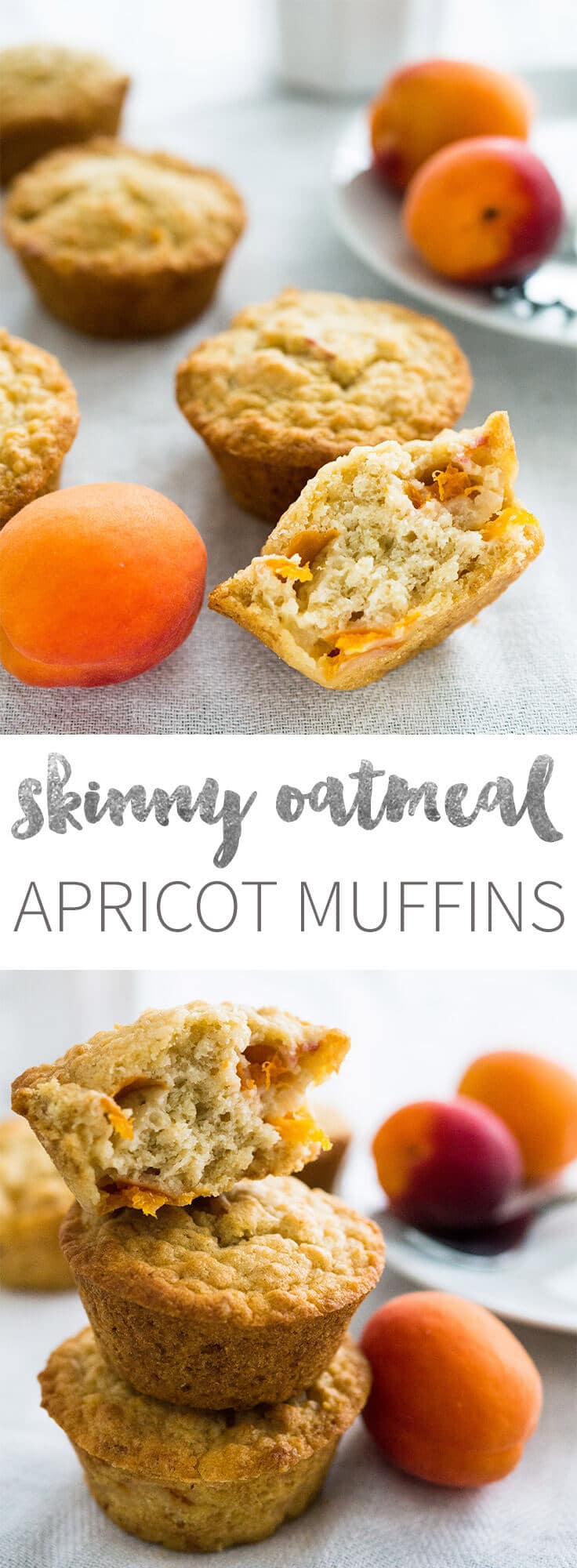 Skinny Oatmeal Apricot Muffins (refined sugarfree) Plated Cravings