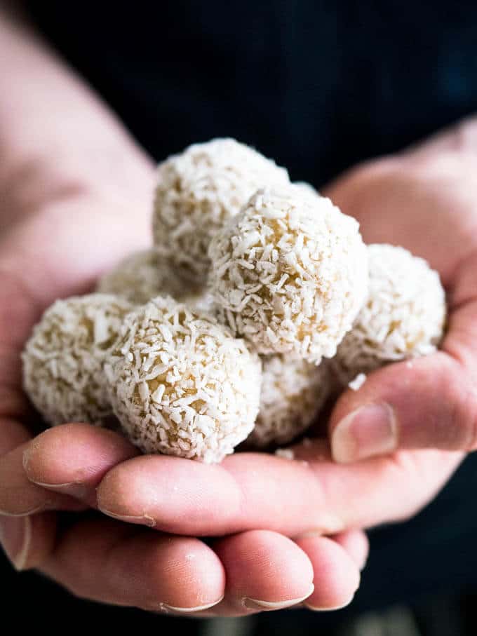 Healthy Coconut Date Balls Plated Cravings