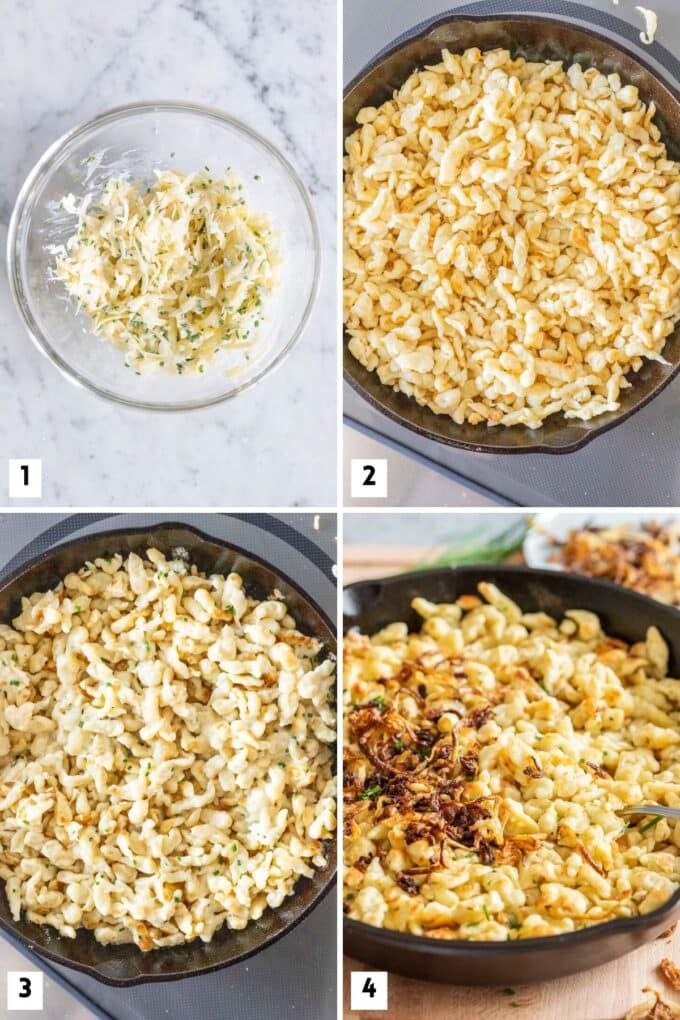 Cheese Spaetzle Recipe (German Käsespätzle) Plated Cravings