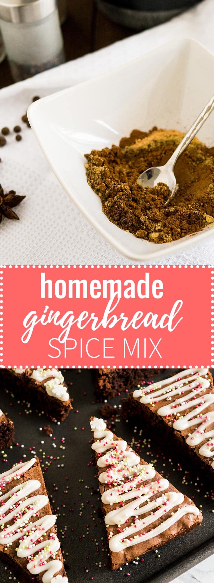 This German Gingerbread Spice Mix is a spice blend which is essential for many German Christmas baking recipes! Easy and quick to make.