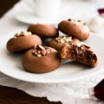 These Nutella Cookies are SO easy and quick to make! You only need FOUR ingredients to make these hazelnut spread stuffed cookies.