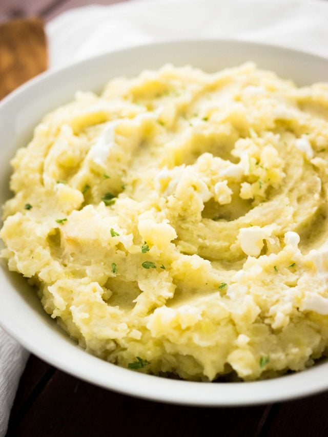 Creamy Crock Pot Mashed Potatoes Plated Cravings