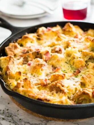 Ham and Cheese Breakfast Casserole - Plated Cravings