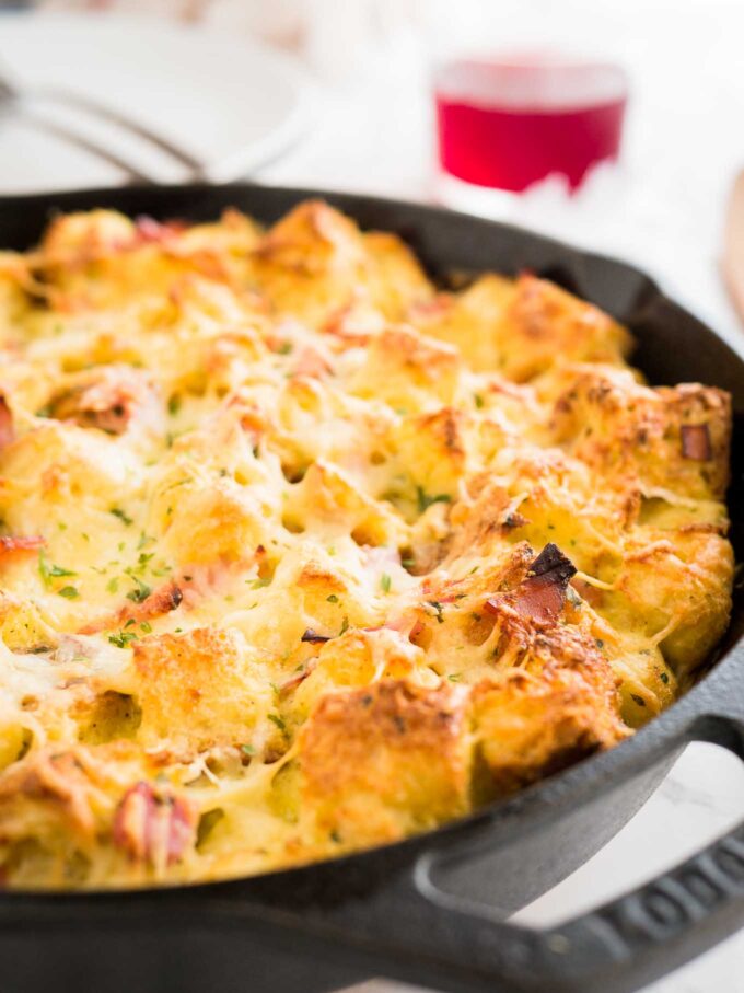 Ham and Cheese Breakfast Casserole - Plated Cravings