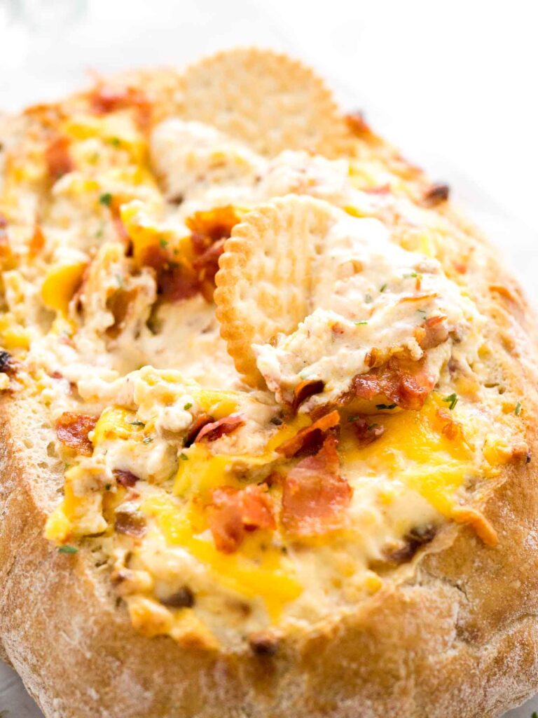 Cheesy Bacon and Caramelized Onion Dip Plated Cravings