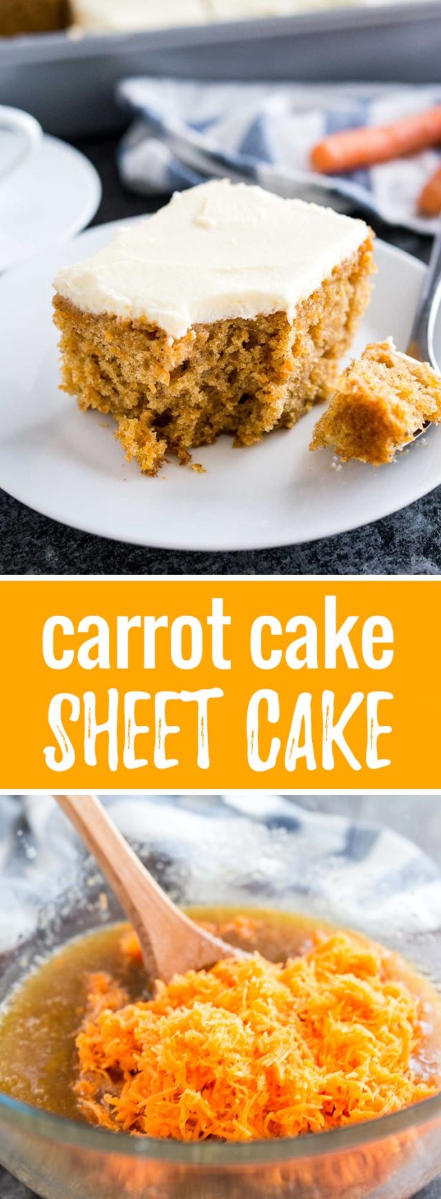 Easy Carrot Cake Recipe with Cream Cheese Frosting (Nut-free)