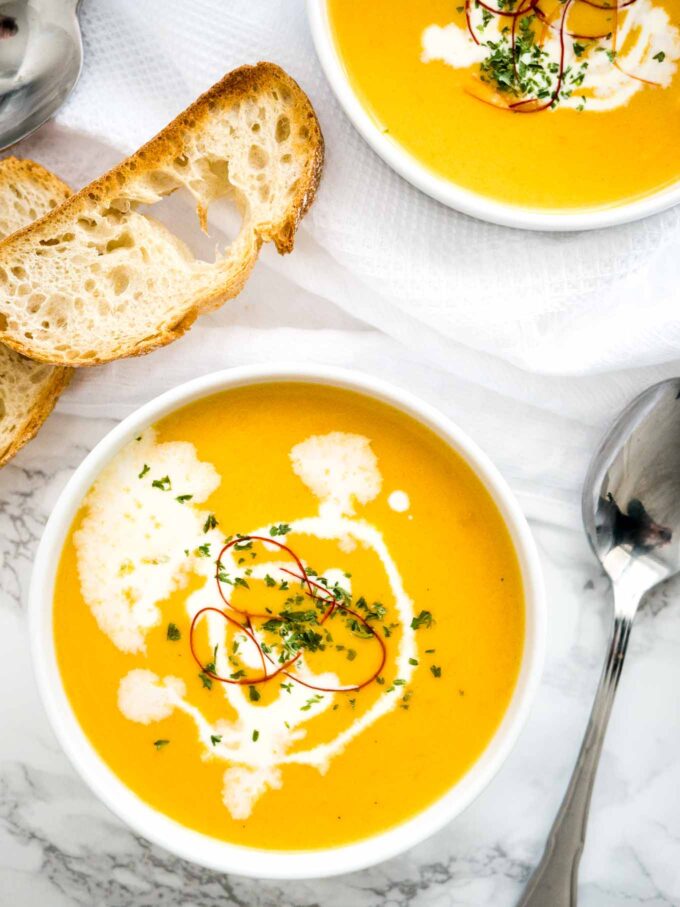 Easy Instant Pot Carrot Soup with Coconut Milk | Plated Cravings