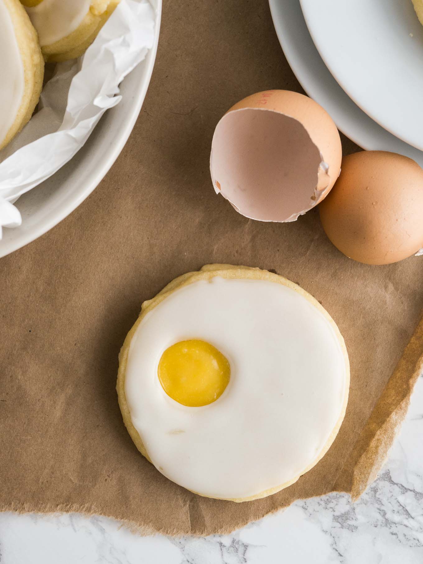 Easter Sugar Cookies Egg Shaped Lemon Sandwich Cookies 