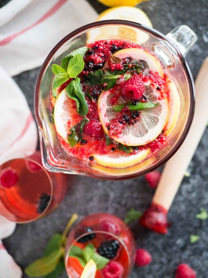 Homemade raspberry lemonade recipe plated cravings