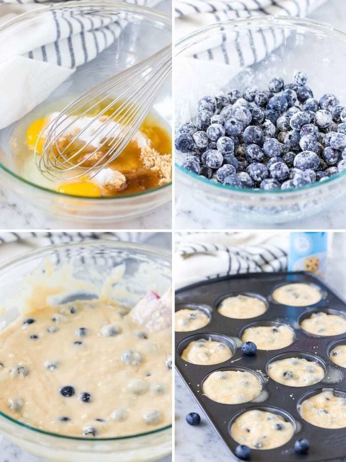 How to make Blueberry Muffins Collage