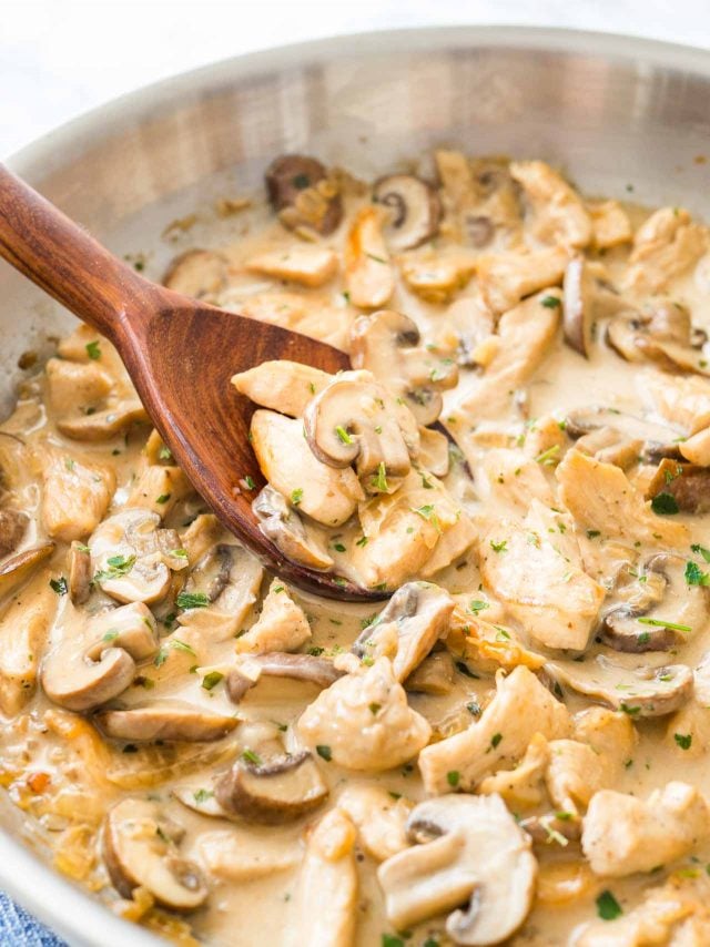 Chicken Mushroom Pasta So Creamy And Easy Plated Cravings