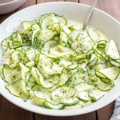 German Cucumber Salad Recipe - Plated Cravings