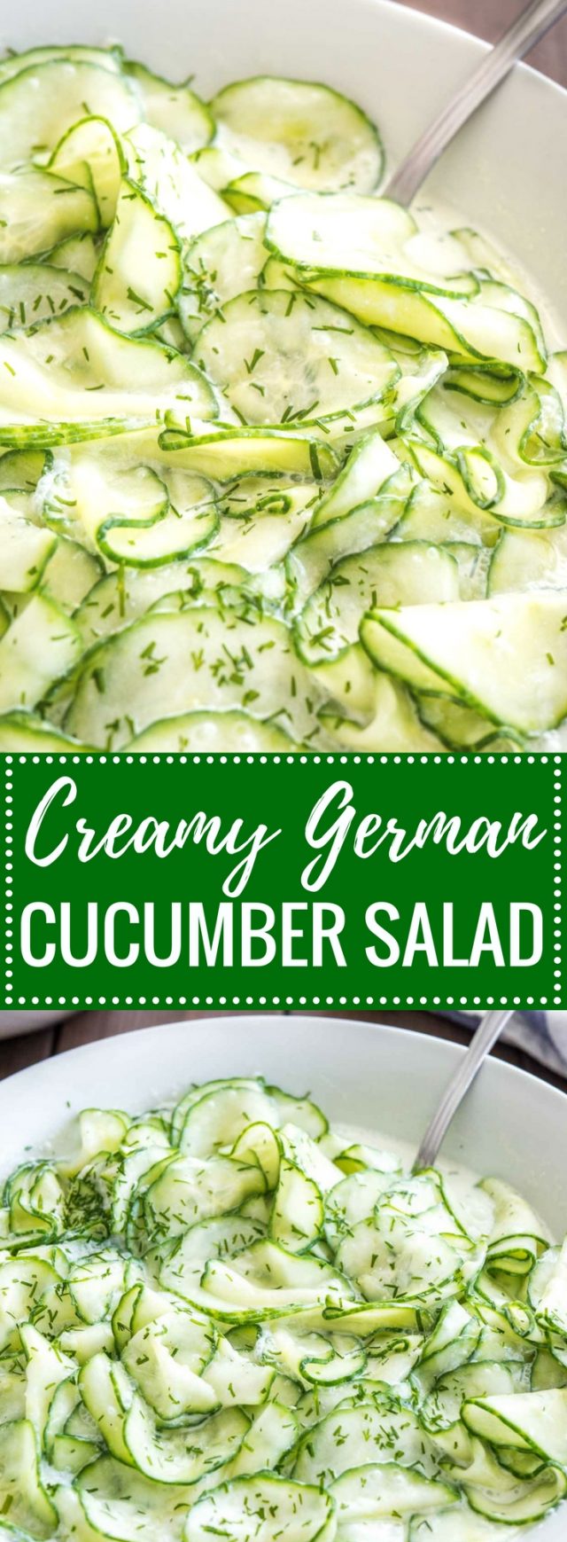 German Cucumber Salad Recipe Plated Cravings 1113