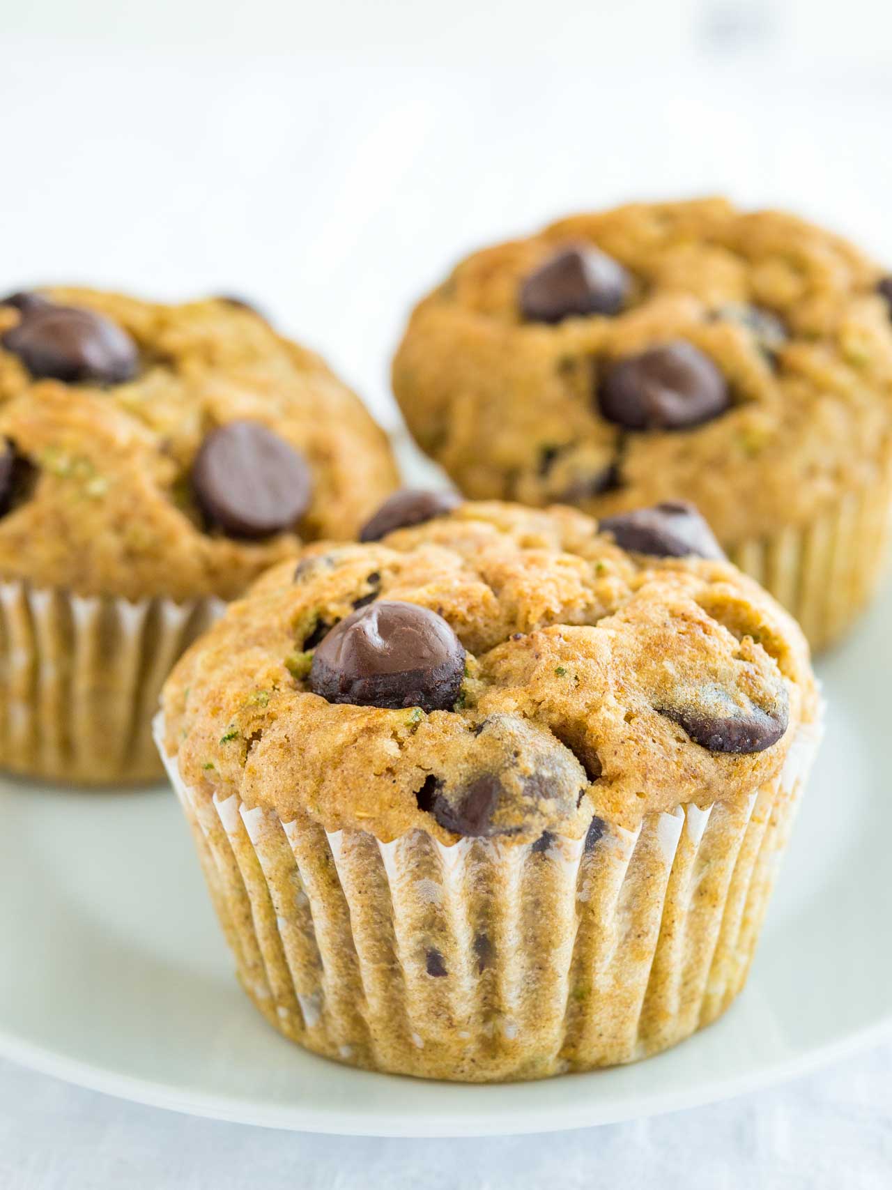 Zucchini Chocolate Chip Muffins Recipe (+ Tips to make them healthier)