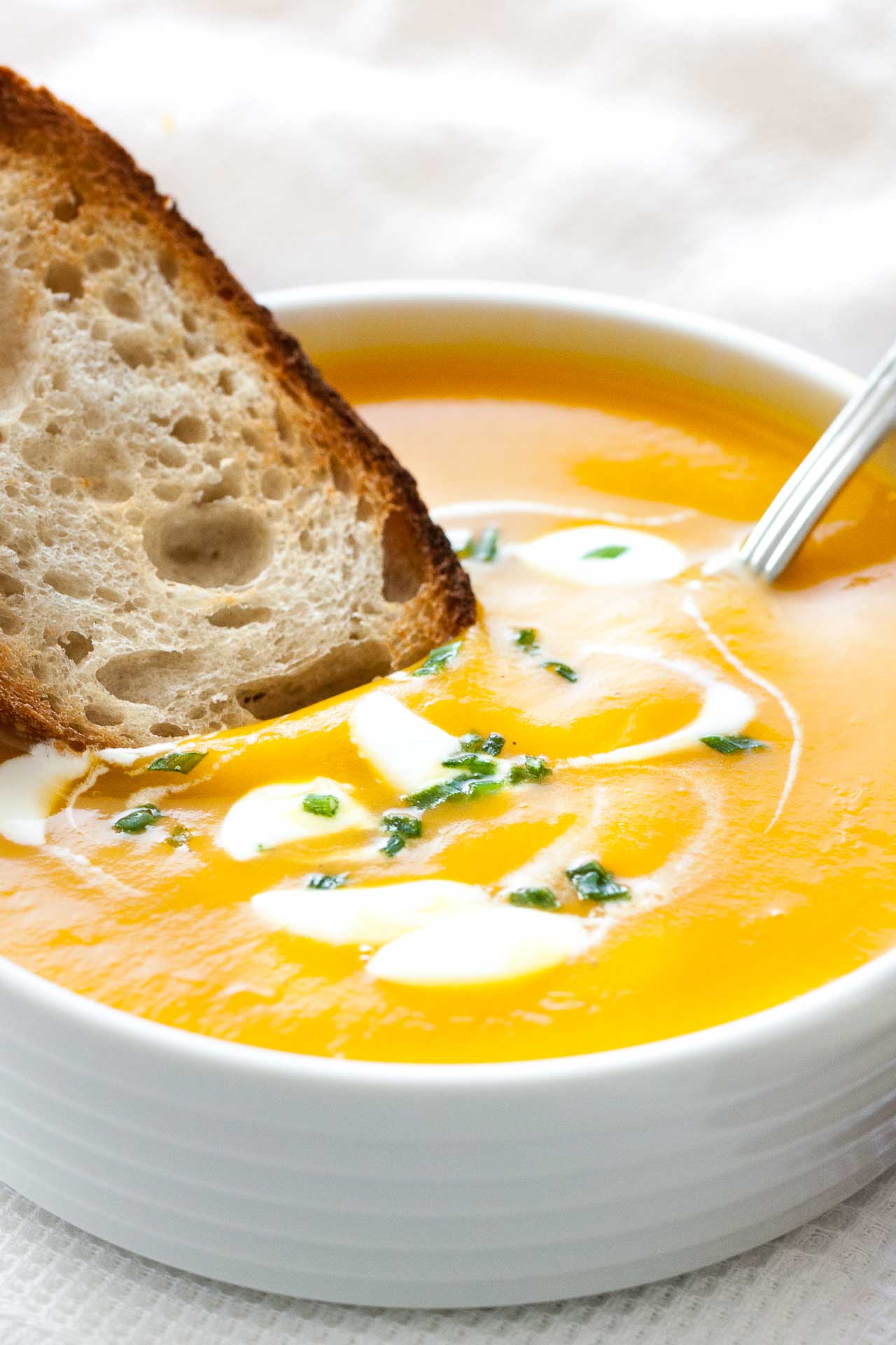 Creamy Butternut Squash Soup Recipe Plated Cravings 3 