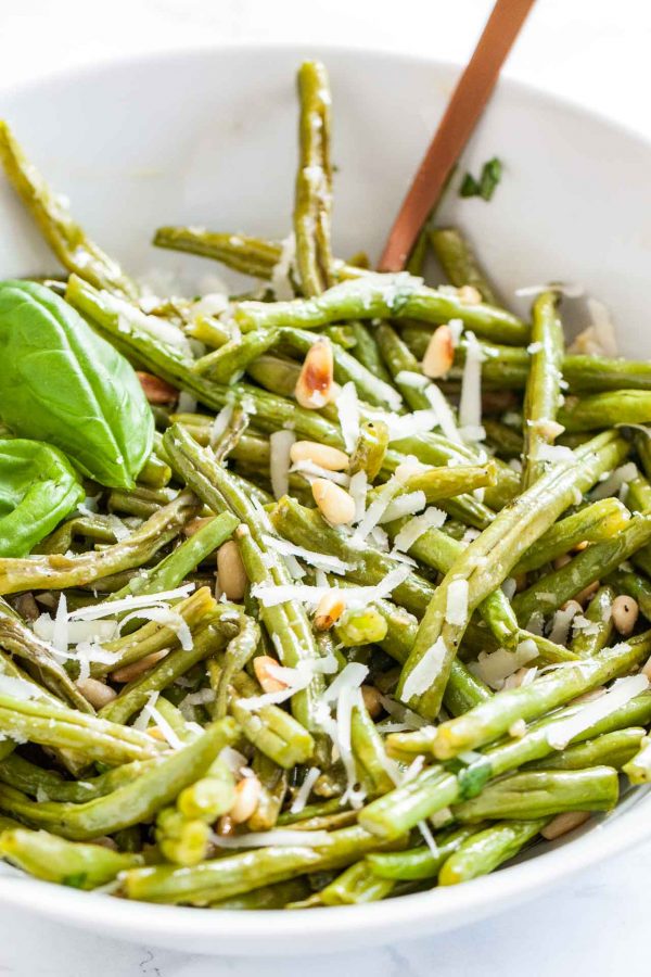 Parmesan Oven Roasted Green Beans Plated Cravings