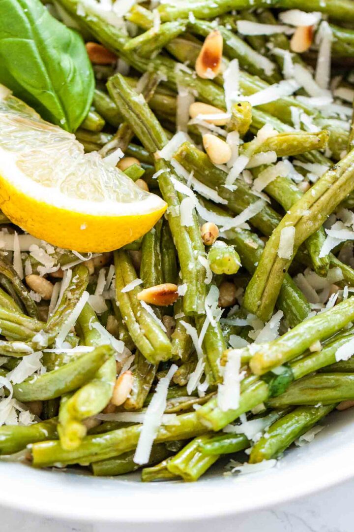 Parmesan Oven Roasted Green Beans Plated Cravings