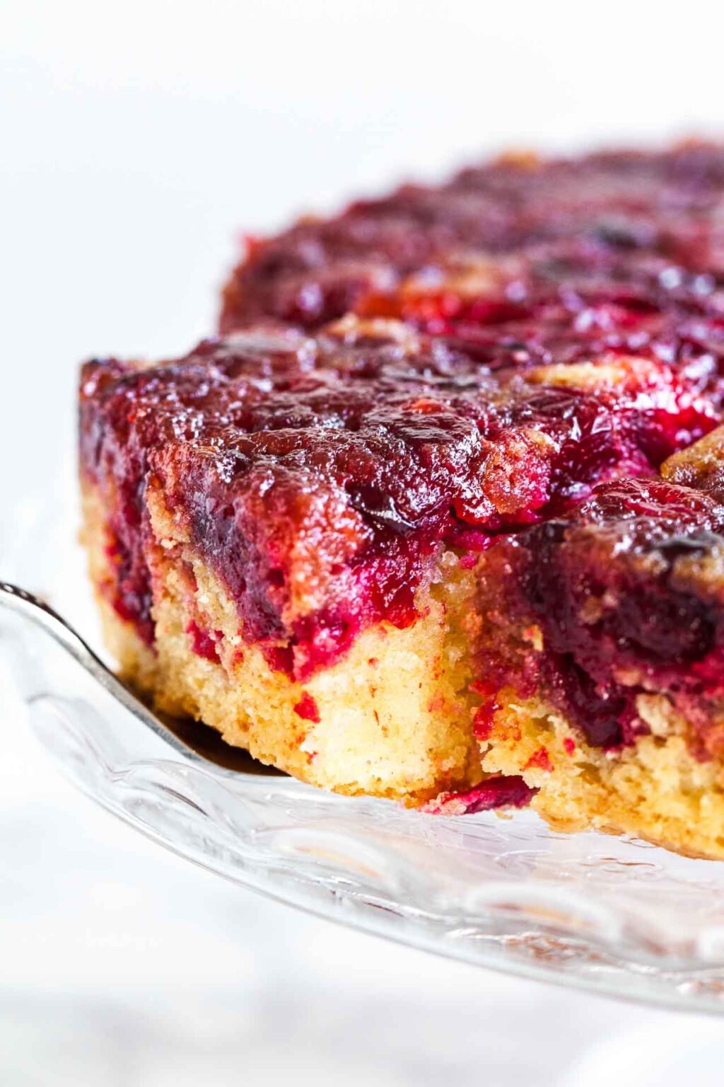Cranberry Upside Down Cake - Perfect for the Holidays!