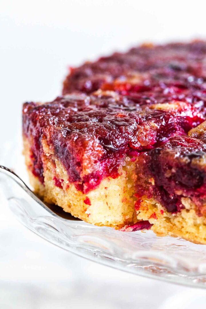 Cranberry Upside Down Cake Perfect for the Holidays!