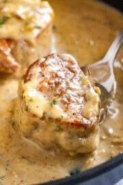 Pork Medallions with Blue Cheese Sauce - Plated Cravings