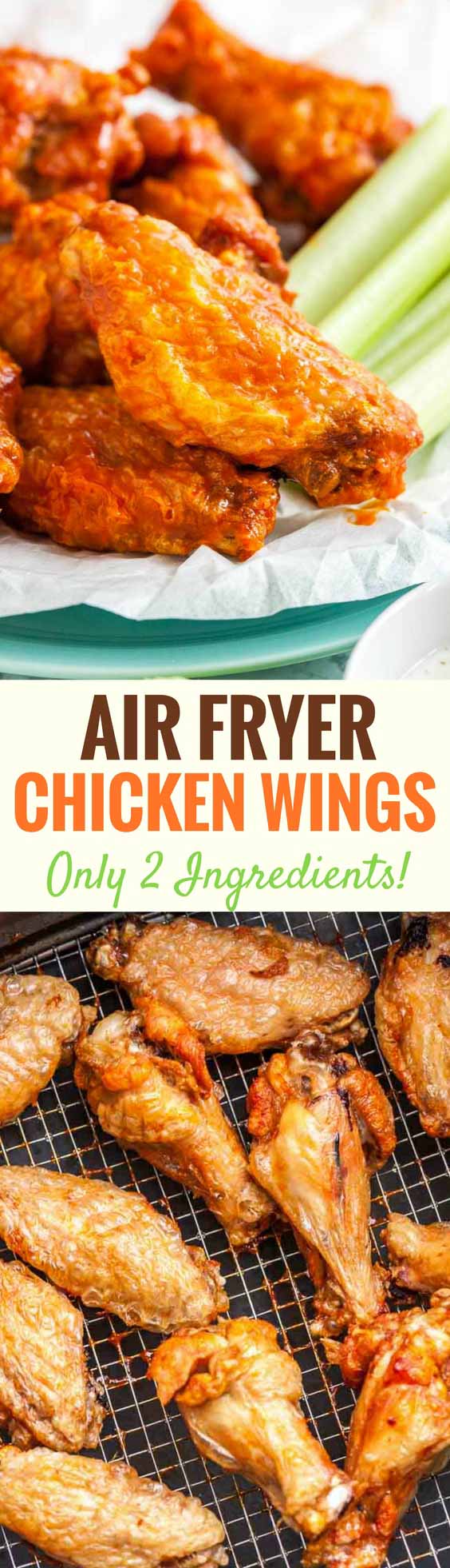 Air Fryer Chicken Wings {Extra Crispy!} | Plated Cravings