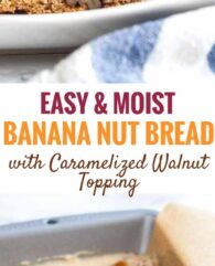 Easy and moist Banana Bread Recipe with Walnuts