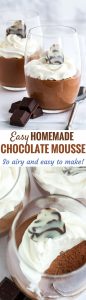 Easy Chocolate Mousse Recipe {Eggless Chocolate Mousse}