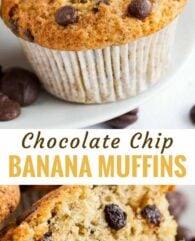 Easy Banana Chocolate Chip Muffins