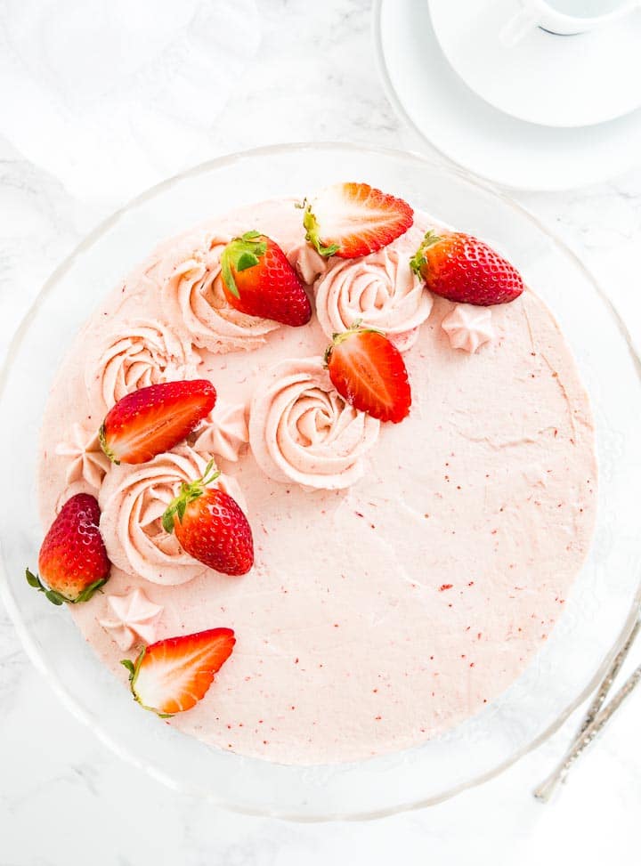 Homemade Strawberry Cake