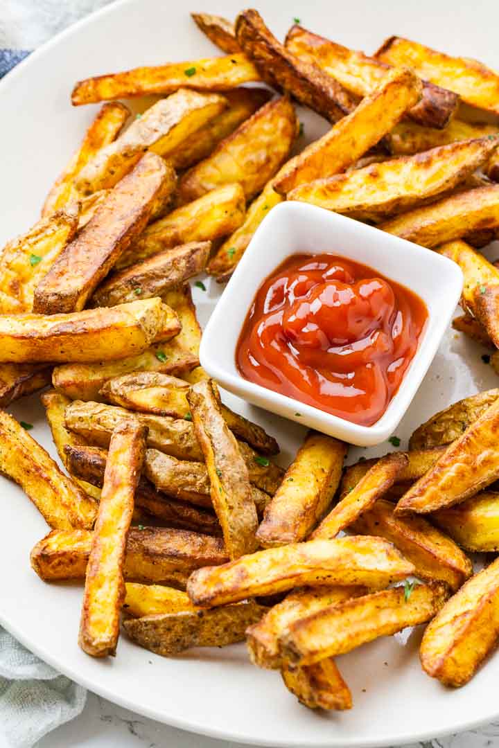 Air Fryer French Fries {Crispy & Healthy} | Plated Cravings