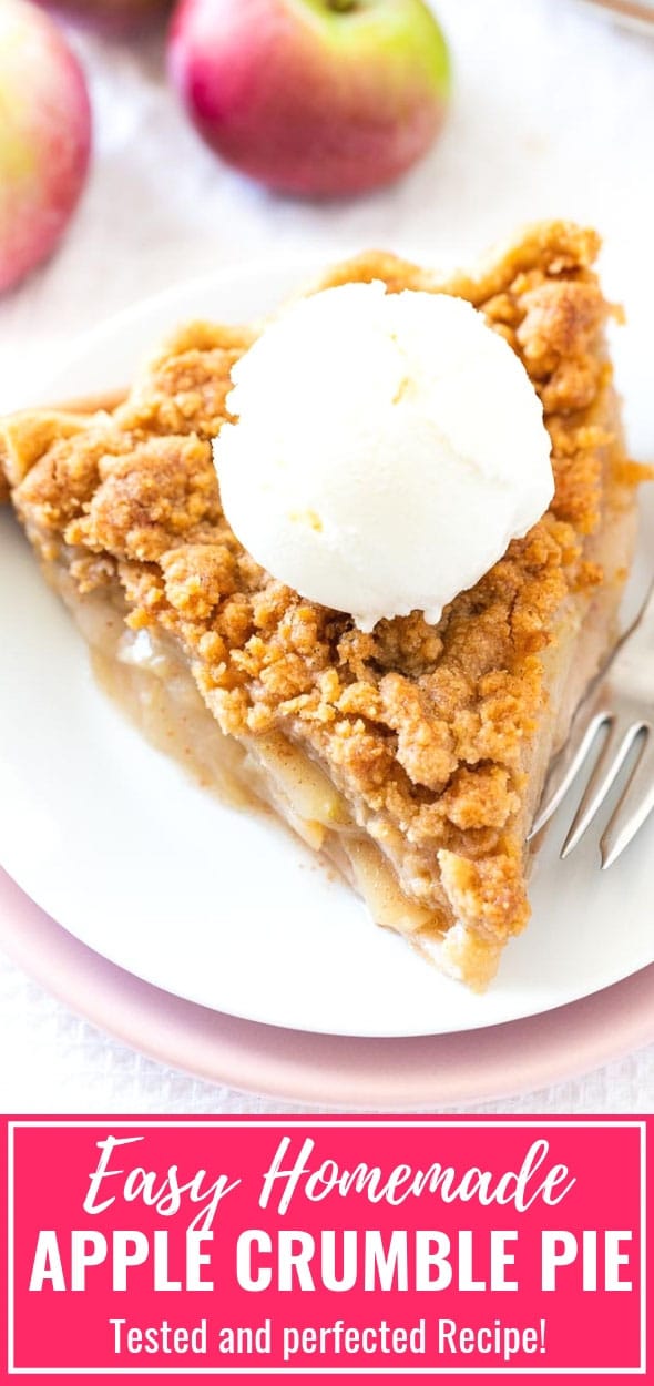 Apple Crumble Pie Recipe {Homemade Dutch Apple Pie 