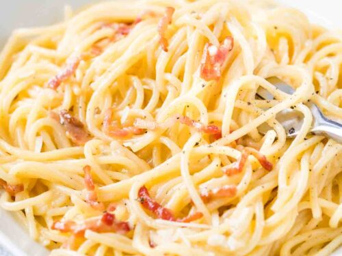 Pasta Carbonara Easy Classic Carbonara Sauce Recipe Plated Cravings