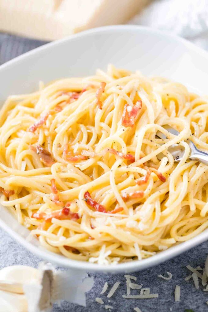Pasta Carbonara {Easy Classic Carbonara Sauce Recipe}- Plated Cravings