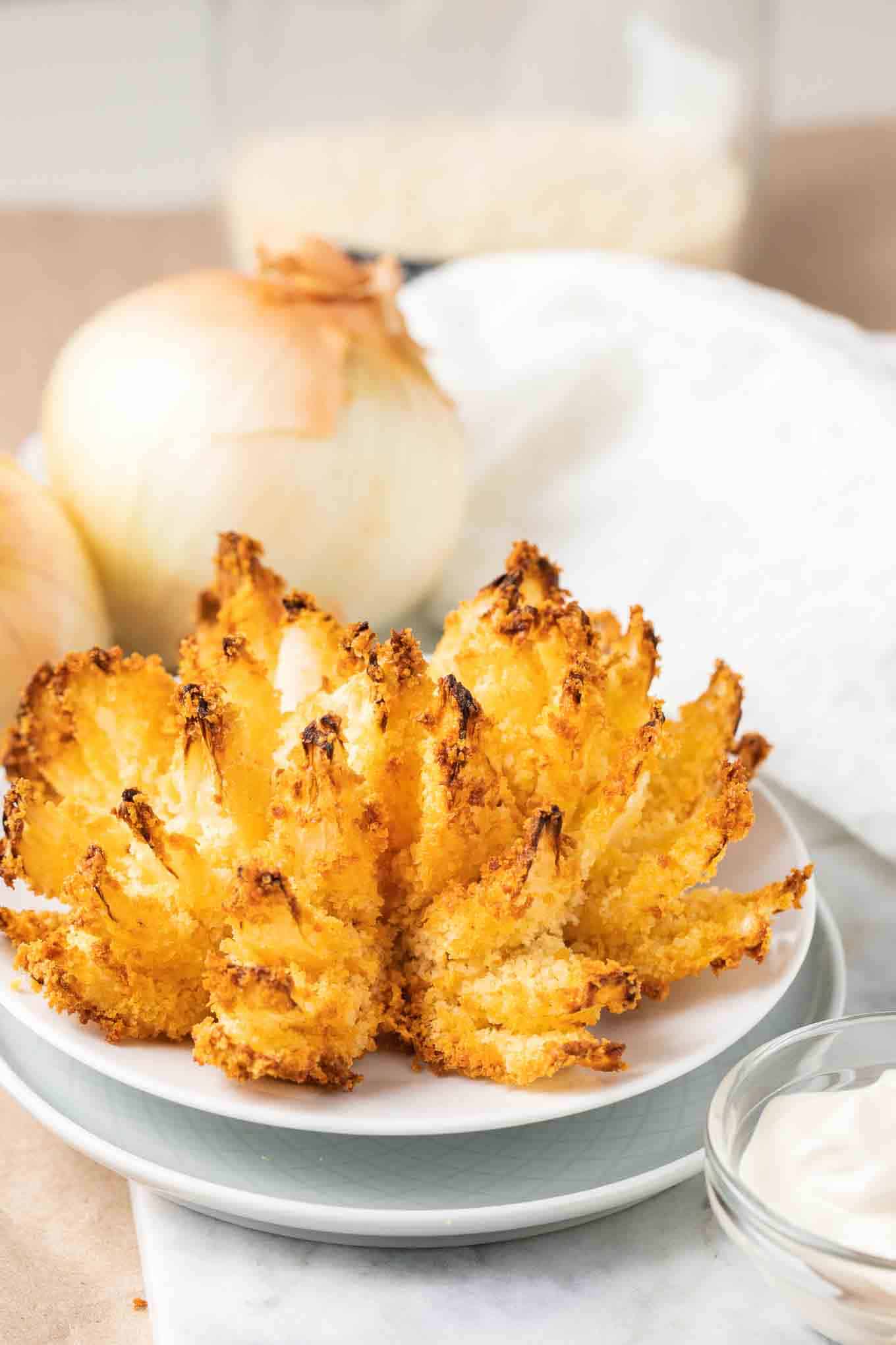 Crisp Air Fryer Blooming Onion Recipe (Step-By-Step)