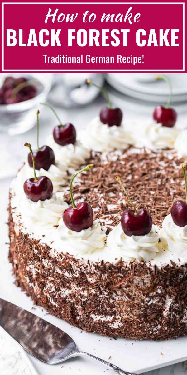 Black Forest Cake {Authentic German Recipe!}- Plated Cravings