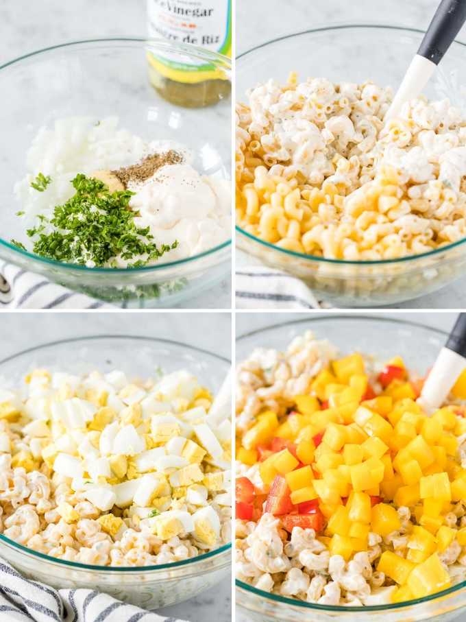 How to make Macaroni Salad Collage.