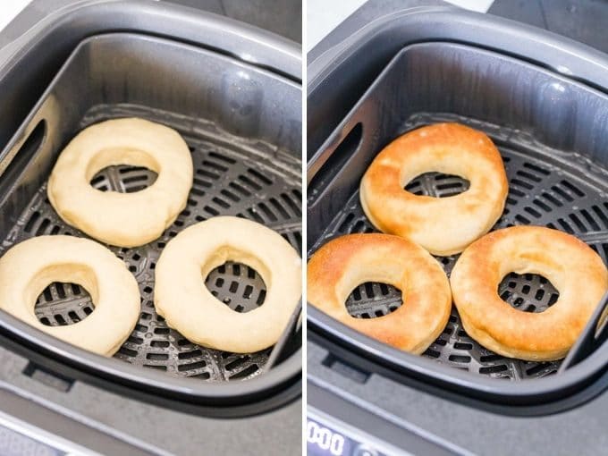 How to Make Air Fryer Donuts Collage